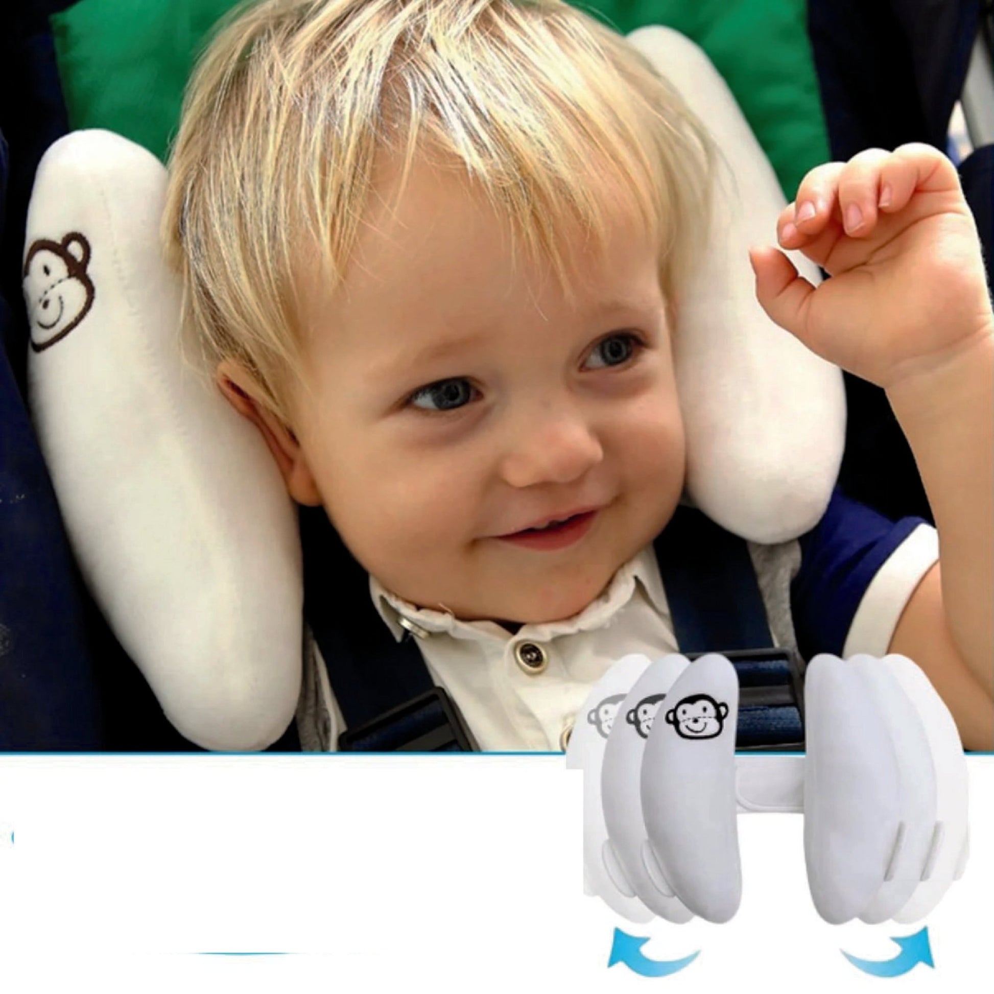 Cale tête bébé | Ajustable Confort - Mon P'tit Nid Bébé