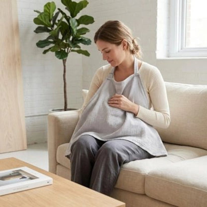 Cape d'allaitement confort intimite maman est au salon