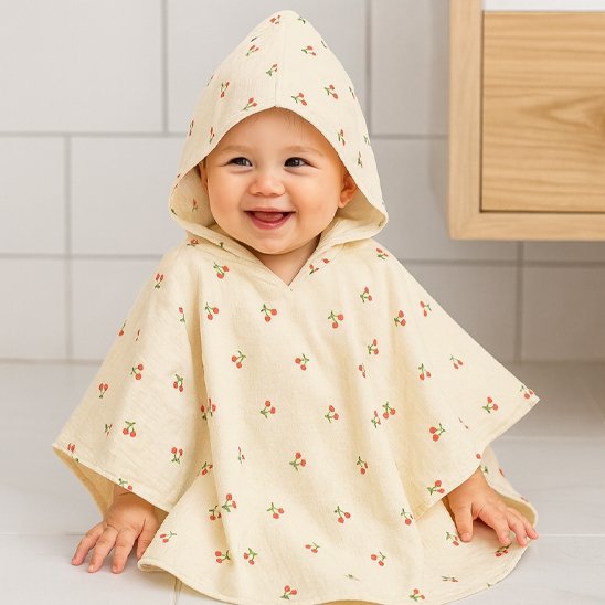 Cape de bain bébé