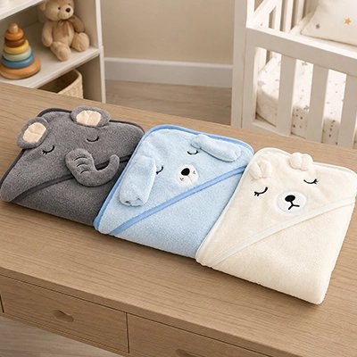 Cape de bain bebe ultra douce