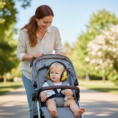 Casque anti bruit bébé | Protection Confort - Mon P'tit Bébé