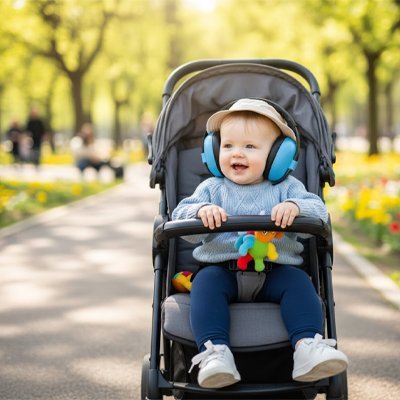 Casque anti bruit bébé | Protection Confort - Mon P'tit Bébé