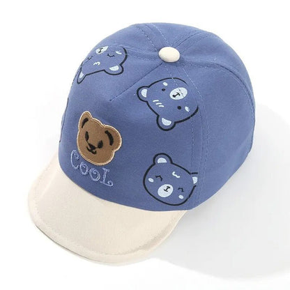 Casquette bébé | Motif Ours Respirante - Mon P'tit Nid Bébé