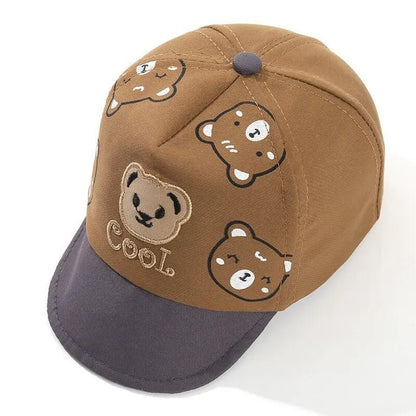 Casquette bébé | Motif Ours Respirante - Mon P'tit Nid Bébé