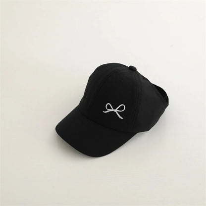 Casquette bebe noeud coeur noir