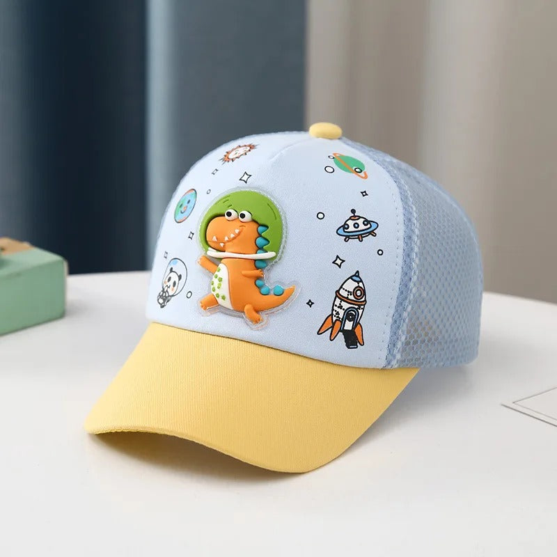 Casquette bebe protection ultime blanc bleu