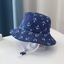 Chapeau bebe bleu acre