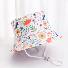 chapeau bebe fleurs