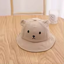 Chapeau bebe marron clair