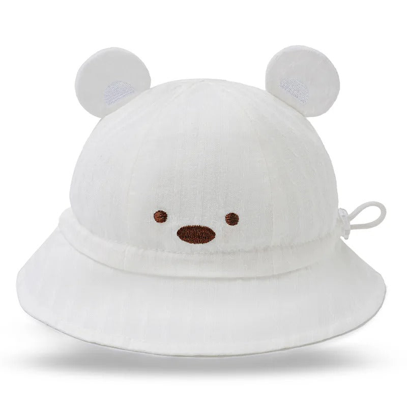 Chapeau bebe protecteur trois saisons blanc