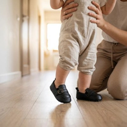 Chaussure bebe elegance confort bebe est debout