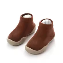 chaussure bebe marron et semelles blanches
