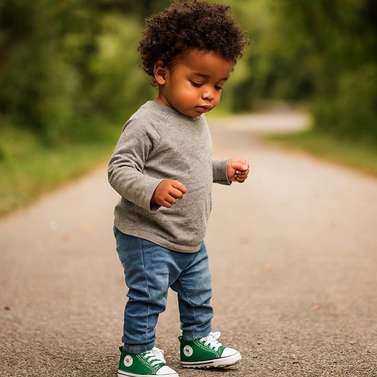 Chaussures bebe antiderapant vertes
