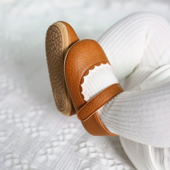 Chaussures bebe fille Tendresse couleur marron