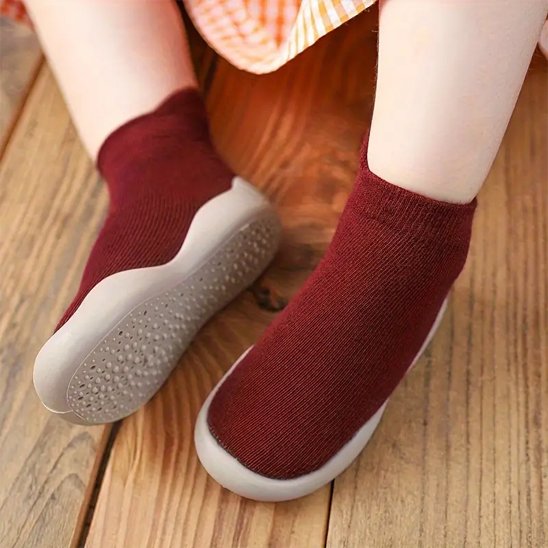 Chaussures bebe premiers pas couleur rouge