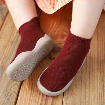 Chaussures bebe premiers pas couleur rouge
