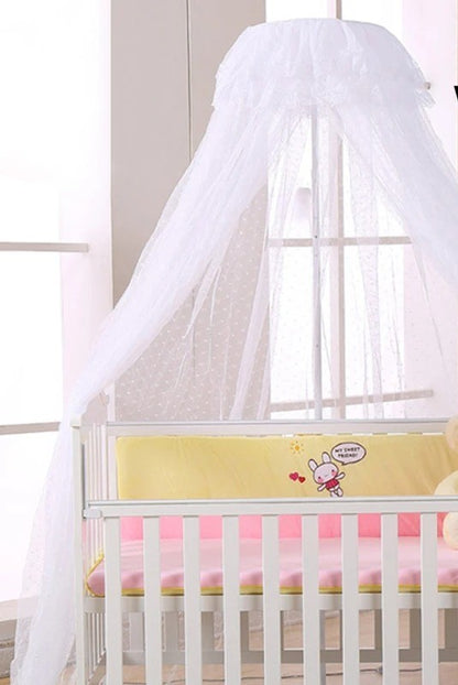 Ciel de lit bebe onirique blanc