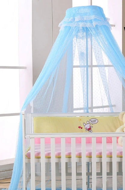 Ciel de lit bebe onirique bleu