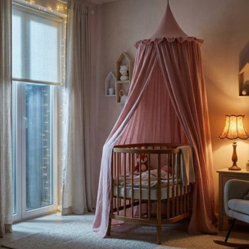 Ciel de lit feerique smart recouvre le lit de bebe