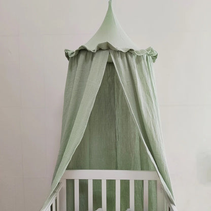 Ciel de lit feerique veloute vert