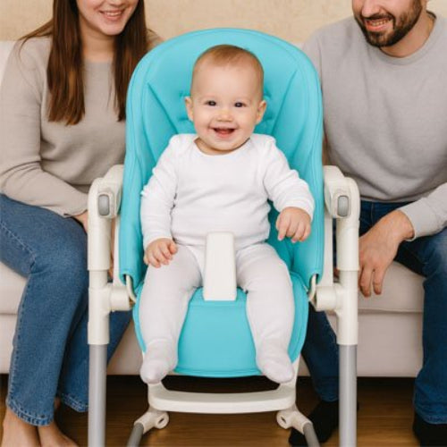 Coussin chaise haute confort securise photo de famille