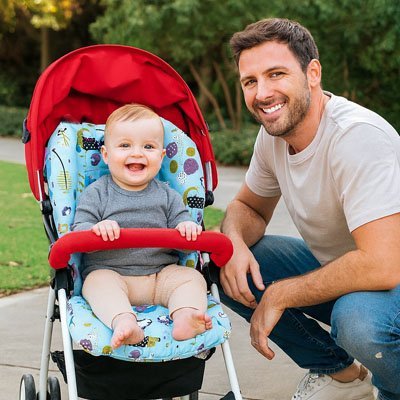 Coussin pour chaise haute | DouceBambino - Mon P'tit Bébé