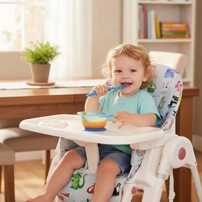 Coussin pour chaise haute | Douillet et Stable - Mon P'tit Nid Bébé