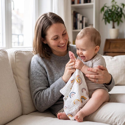 Doudou bebe | Coton Bio Ultra-Doux - Mon P'tit Nid Bébé