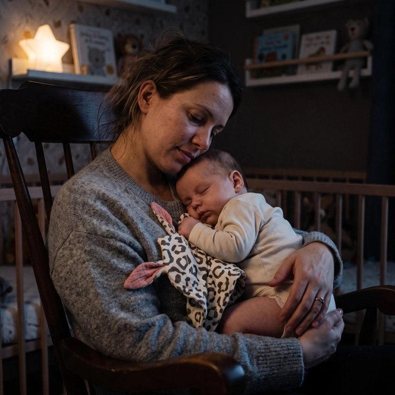 Doudou bebe douceur garantie bebe dort dans les bras de maman