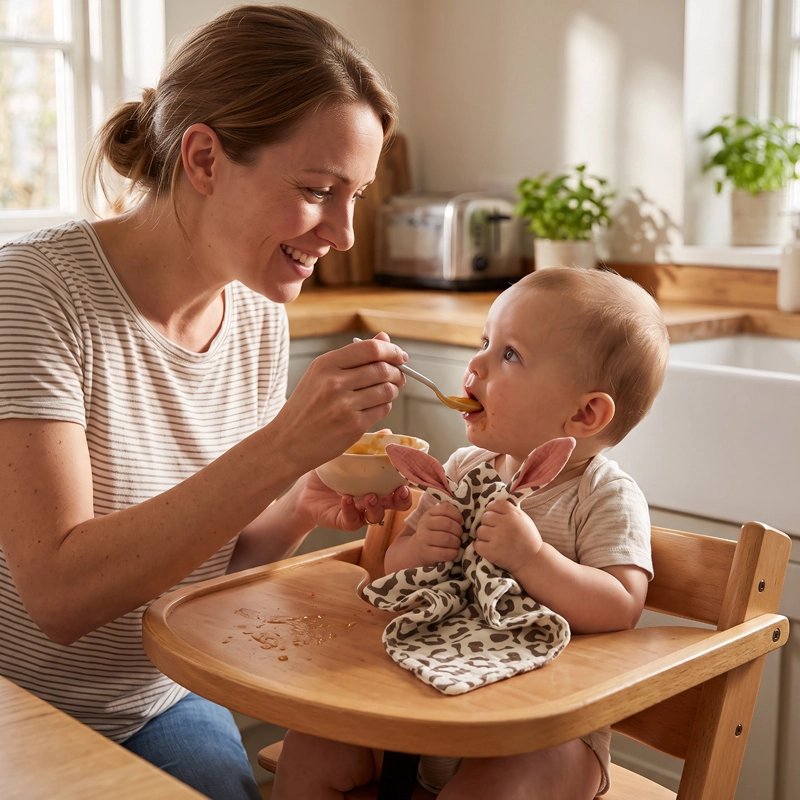 Doudou bebe douceur garantie maman nourrit son bebe