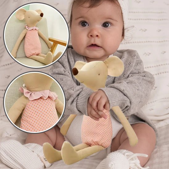 Doudou bebe soft ultra doux Bebe entoure son doudou