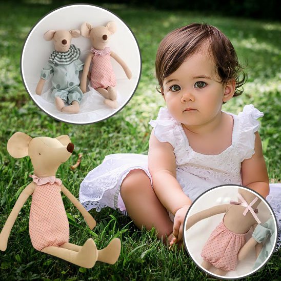 Doudou bebe soft ultra doux fillette proche de doudou