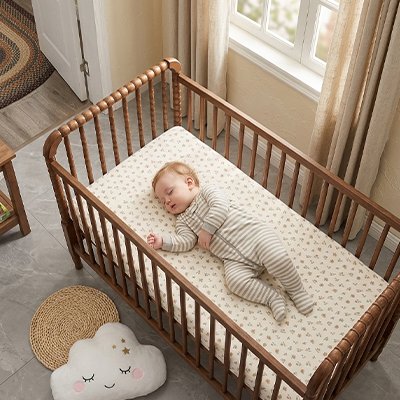 Drap housse lit bébé 