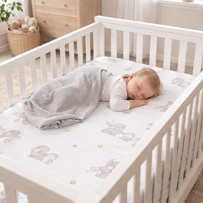 Drap housse lit bébé 