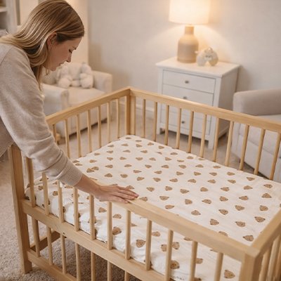 Drap housse lit bébé 
