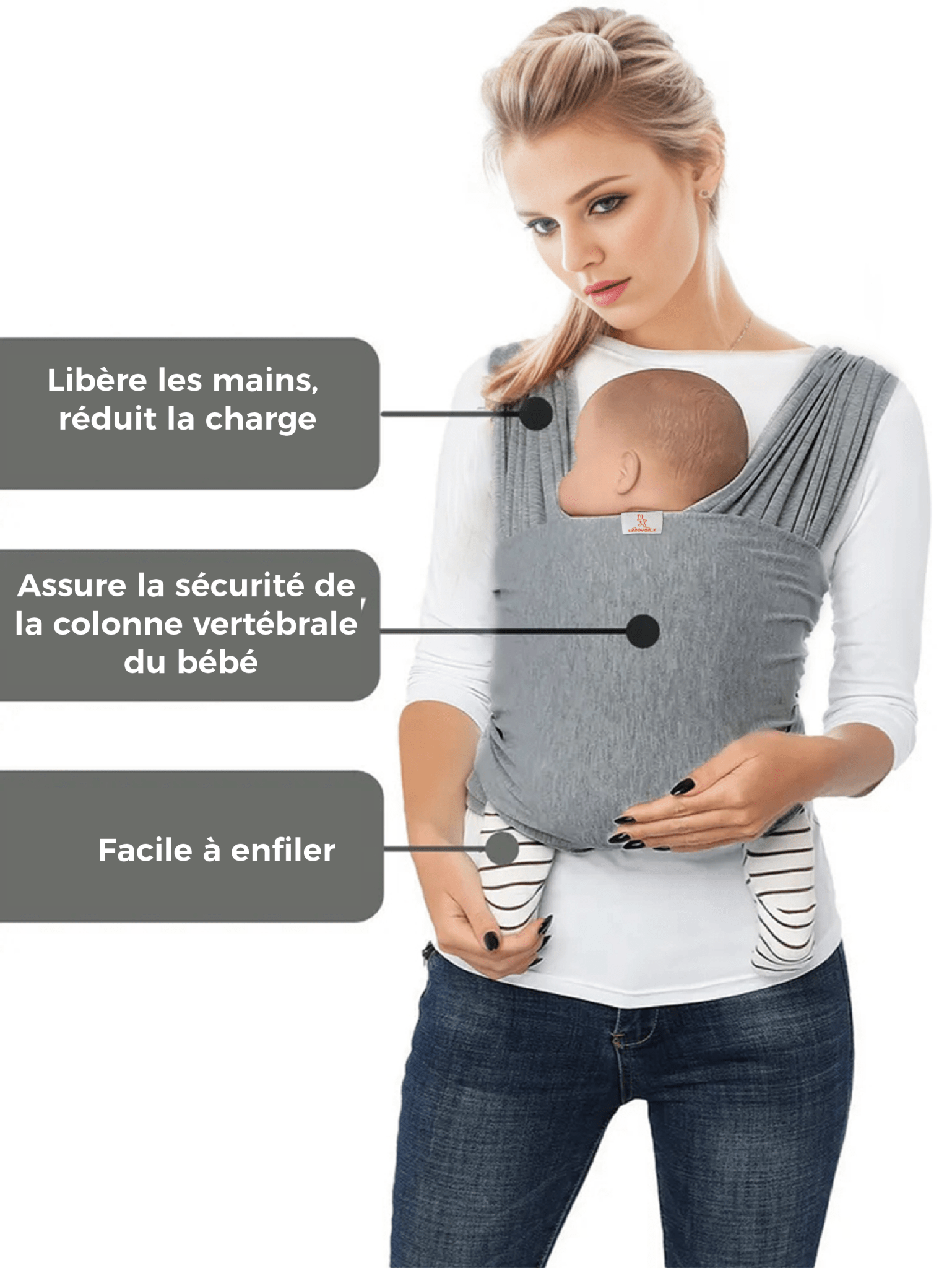 Echarpe de portage | Confort Essentiel - Mon P'tit Nid Bébé