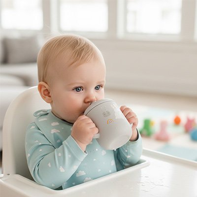 Gobelet bébé | Anti - fuite Ergonomique - Mon P'tit Nid Bébé