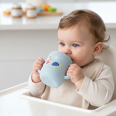 Gobelet bébé | Anti - fuite Ergonomique - Mon P'tit Nid Bébé