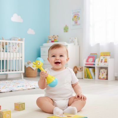 Hochet bébé eveil sensoriel