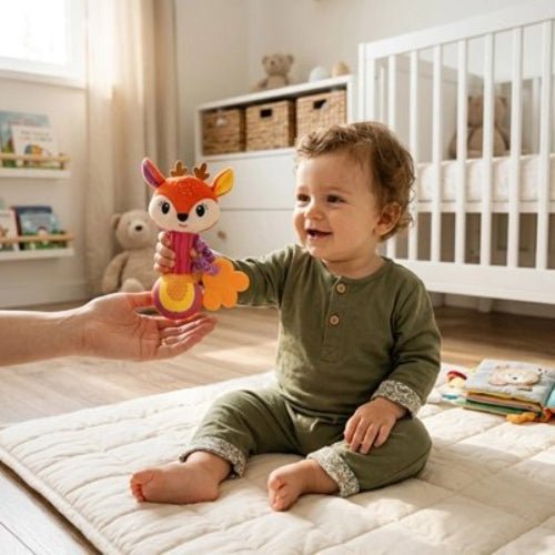 Hochet bébé | Évolutif et Sensoriel - Mon P'tit Nid Bébé