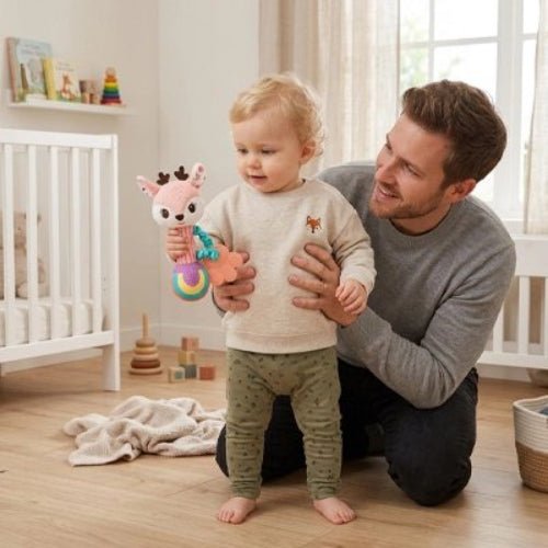 Hochet bébé | Évolutif et Sensoriel - Mon P'tit Nid Bébé