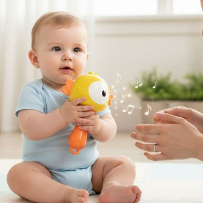 Hochet bebe sensoriel bebe avec son hochet musical