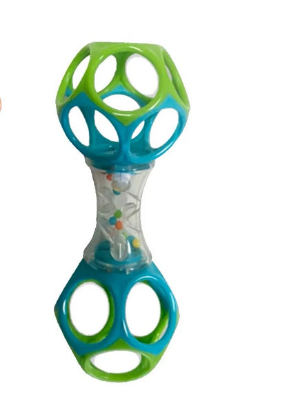 Hochet bebe sensoriel colore vert