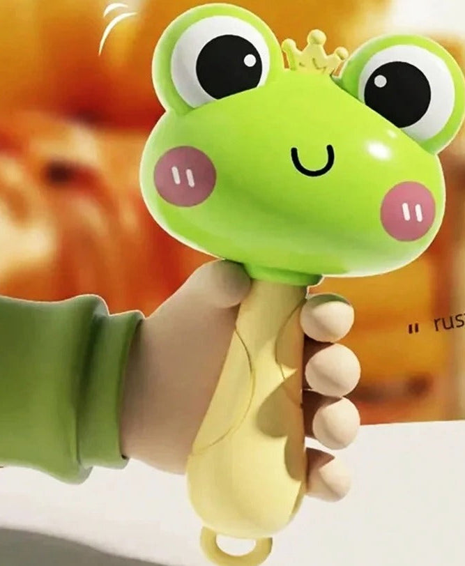 Hochet bebe sensoriel grenouille