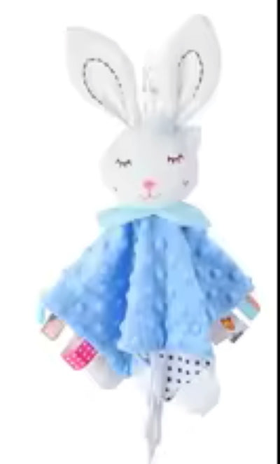 Lapin doudou bleu