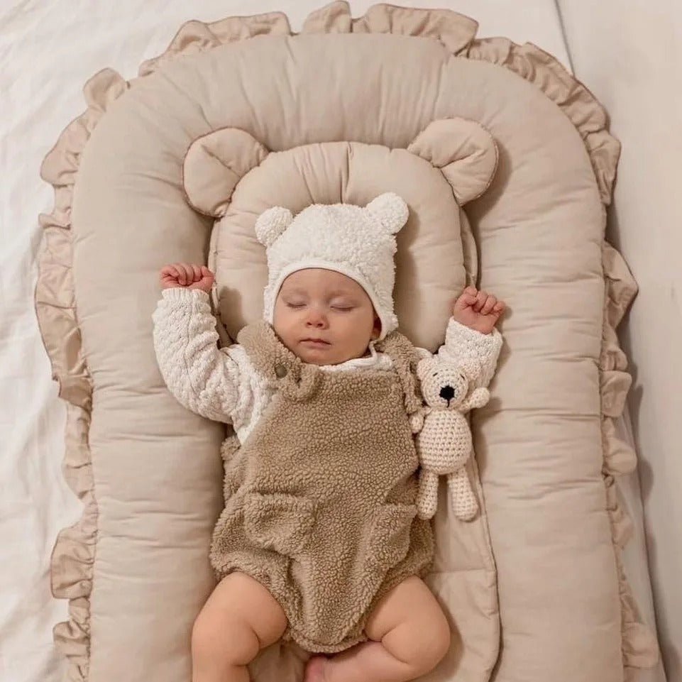 Lit bébé | Cocon Coton Portable - Mon P'tit Nid Bébé
