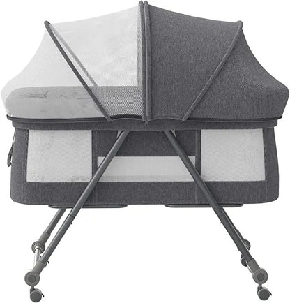 Lit bebe convertible bascule gris