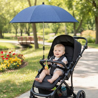 Ombrelle pour poussette | Protection Anti - UV - Mon P'tit Nid Bébé