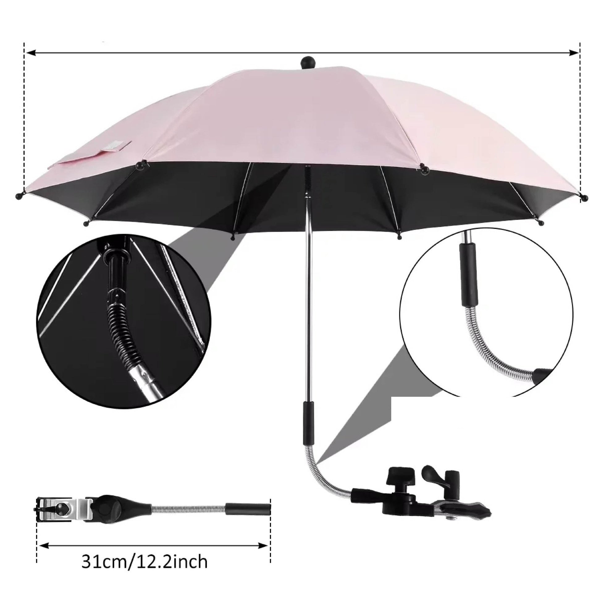 Ombrelle poussette | Protection UV 360 - Mon P'tit Nid Bébé