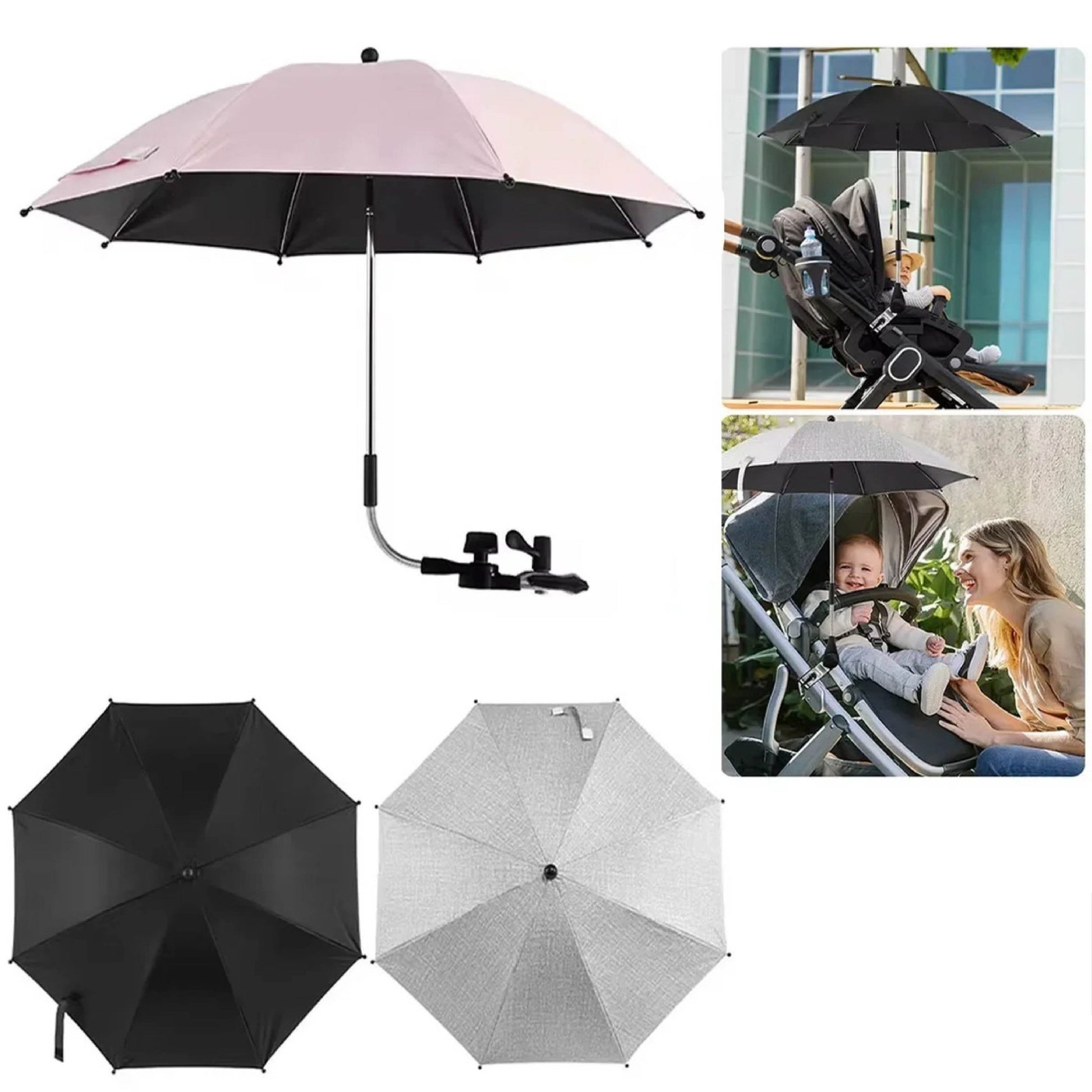 Ombrelle poussette | Protection UV 360 - Mon P'tit Nid Bébé